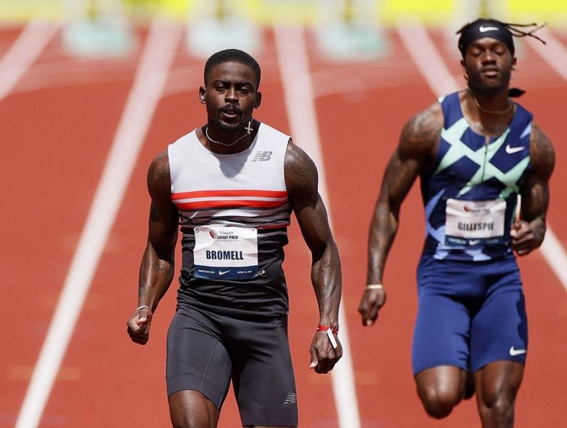 trayvon bromell track spikes